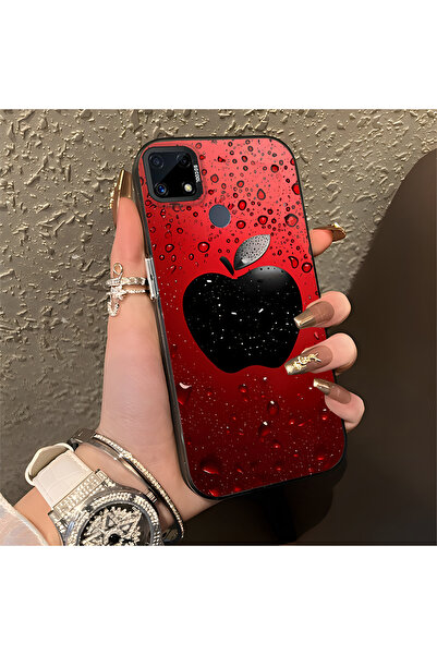 Hontinga حافظة متوافقة مع هاتف Realme C25، حافظة هاتف صلبة مضادة للسقوط على ش...