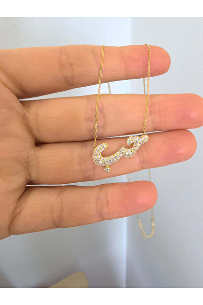 arcina jewellery Cambered Zirconia Hob Necklace