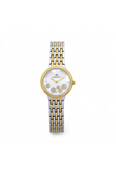 Roseline Rose Line luxury women's wristwatch in gold and silver