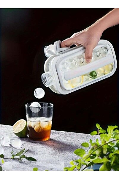 generalbuiltin Generic Silicone Ice Cube Maker Tray - Folding 2-in-1 Portable Ice Cube & Ball Mold