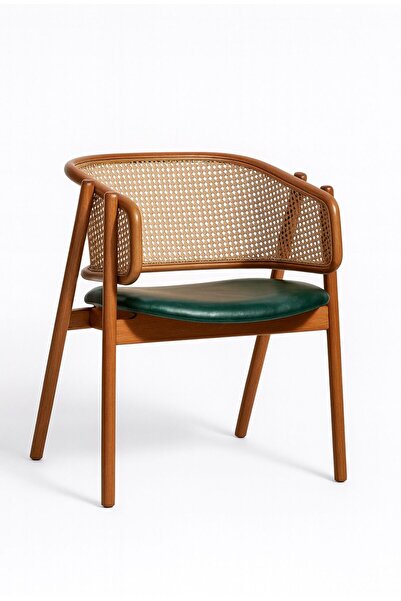 Albero Home Hazeran Sırtlı Masif Kayın Sandalye