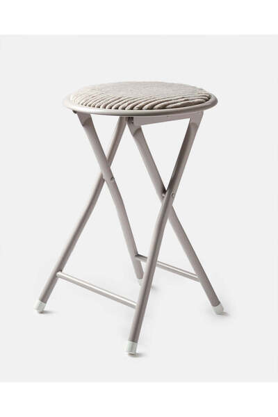 REDTAG Beige Foldable Round Stool