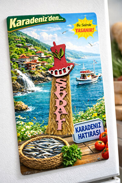 seymen bıçakçılık Karadeniz Hatırası Magnet | Trabzon & Yöresel Figürlü Otant...