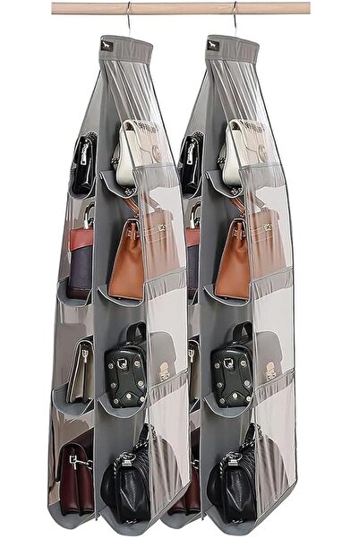 Arabest 2Pcs Purse Organizer for Closet, Thicken Metal Hooks, handBag Storage Organizer