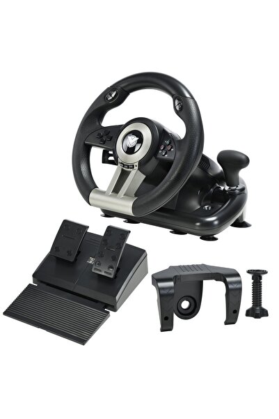 ASA A600 Racing Wheel - 7-in-1 Gaming Steering Wheel with Pedals & Gear Shifter