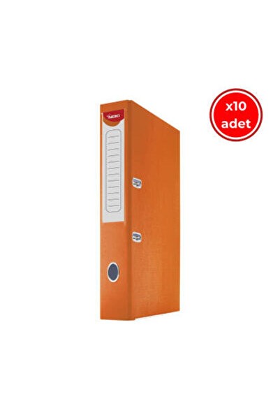 Noki Офісний папку, 10 штук, вузький затискач, розмір А4, помаранчевий