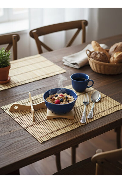 co arma Versatile multi-colored tablecloth 47 x 30 cm made of bamboo sticks