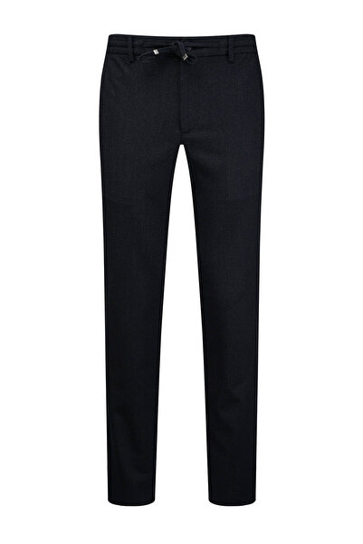 Hatemoğlu Navy Blue Relaxed Fit Side Pocket Jogger Trousers