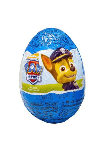 PAW PATROL Çikolatalı Sürpriz Yumurta Zaini (20 Gr) 1 Adet