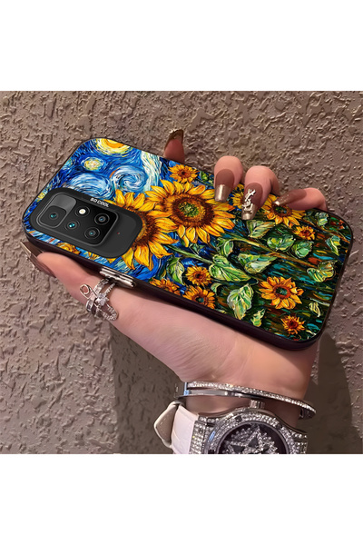 Hontinga حافظة هاتف متوافقة مع هاتف Xiaomi Redmi 10، حماية للكاميرا، ظهر صلب ...