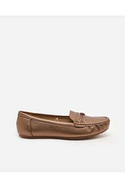 REDTAG Women Brown Bronze Moccasin
