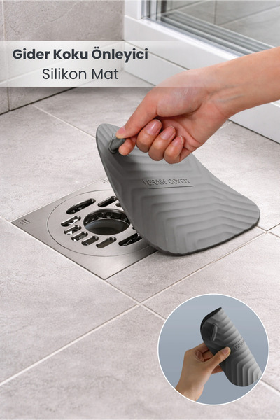 Orvila Koku Önleyici Silikon Mat Banyo Mutfak Lavabo Balkon Gider Tıpası Kapağı