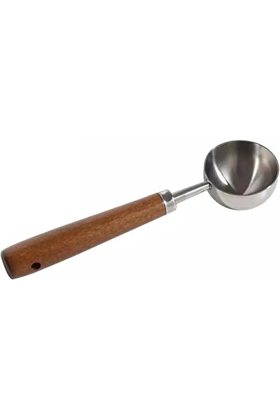 Arabest Coffee Measuring Spoon,304 Stainless Steel,10g Capacity, Walnut Handle,for Coffee, Tea(2pcs)