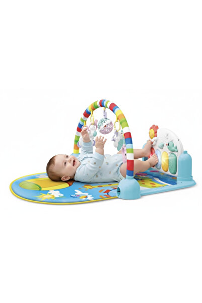 TOY LAND Multi-Function Baby Piano Play Mat with Music & Activity Toys