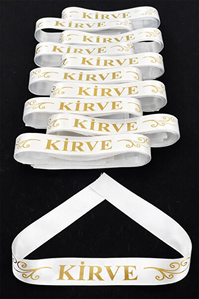 ZEYMERADE White Gold Kirve Arm Ribbon, 1 Piece Wristband Band, Henna Night Groomsmen Wedding Bride Bachelorette