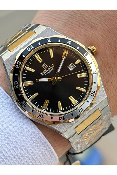 Reward Steel Strap 5 Atm Water Resistant Calendar Dial 2 Years Warranty Men's Wristwatch Ft.Gl.M01.5