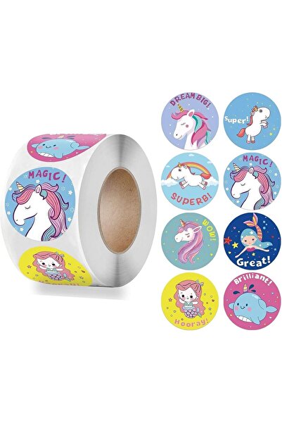 AM ANNA Unicorn Stickers for Party Gifts 500 Pieces