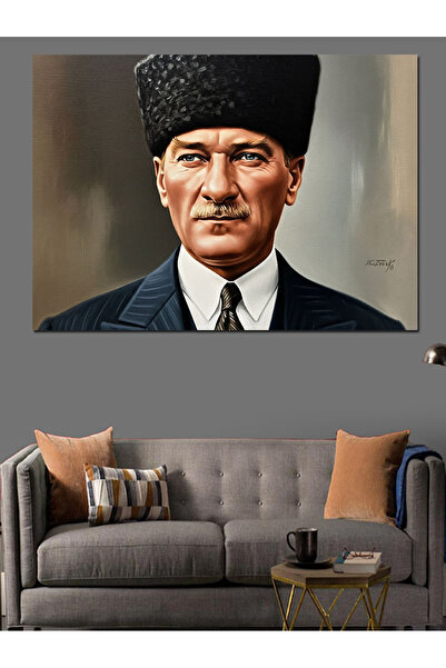 Artmeg Διακοσμητικός καμβάς Mustafa Kemal Atatürk - Ξύλινος πίνακας MDF