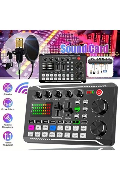 Kiboule مجموعة ميكروفونات البودكاست، ميكروفون مكثف BM-800 مع مجموعة بطاقة الص...