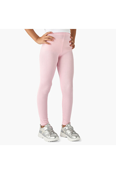 Juniors Ribbed Leggings with Elasticated Waistband