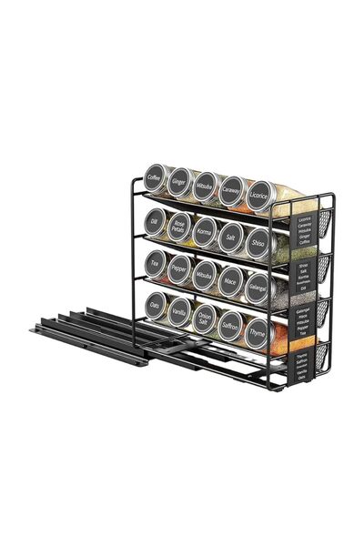 Arabest Spice Rack Organizer for Cabinet, Countertop, Pantry, Spice Jars Organiser for Kitchen Storage
