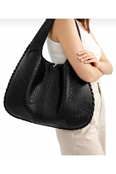 mersin md tekstil Women's Knitted Patterned Shoulder Bag
