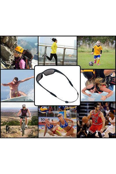 ELECDON Adjustable Eyewear Retainer, Universal Fit Sports Sunglasses Retainer