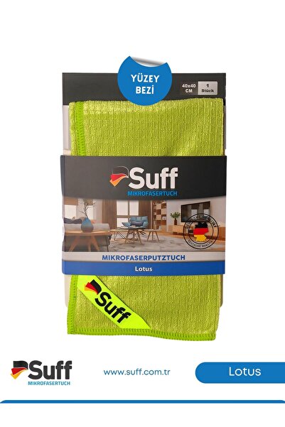 Suff Lotus Yüzey Temizlik Bezi Küçük Damalı 40x40 | Yeşil