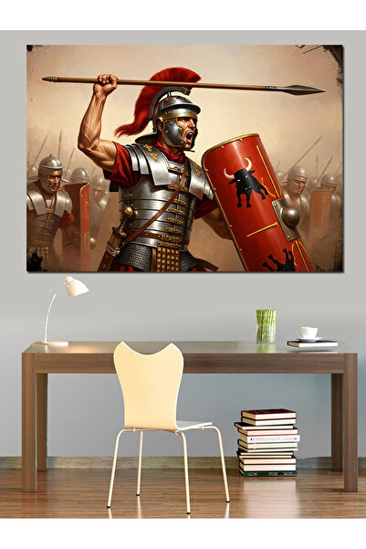 KanvasSepeti Cu scut și suport Pictură în ulei de înaltă calitate texturat Pâ...