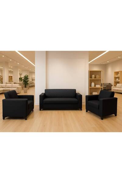 Akal G Ofis Koltuk Takımı Set (2 Adet Tekli 1 Adet Üçlü) Yüksek Kalite