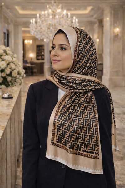 tomrisboutique Luxury Voile Silk Shawl Hijab Foulard Scarf Shawl Leopard Patt...