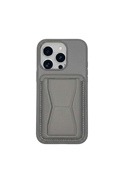 Roomlyne iPhone 16 Pro Durable Protective Cover Gray Slim Flexible Design