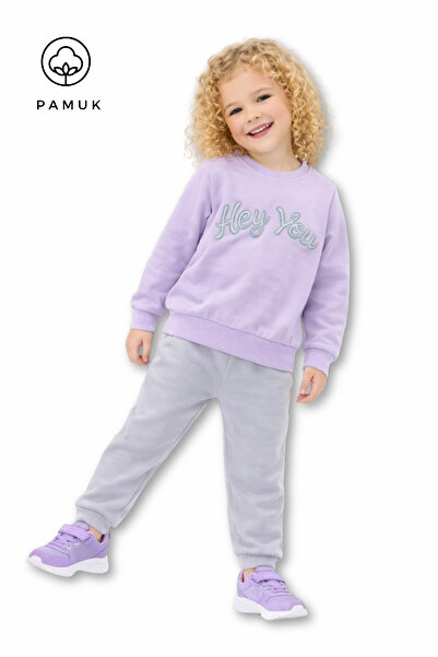 HK HOPKİDS Κοριτσίστικο Κεντητό Βασικό Σετ Μπλουζάκια από Ύφασμα δύο Νήματα M...