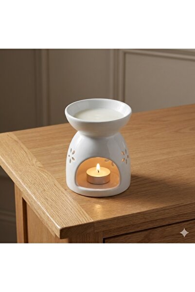 Generic Ceramic home fragrance diffuser - white