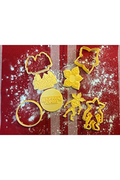 3DEpics Stranger Things Temalı Kurabiye Kalıbı Seti (4'lü)