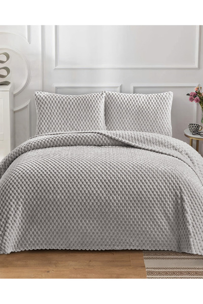 LALHOME غطاء سرير فردي من نوع هونيكومب ويلسوفت