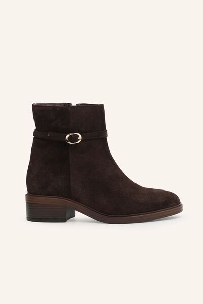 MARCATELLI Kahve Süet Tokalı Bilek Boy Bot