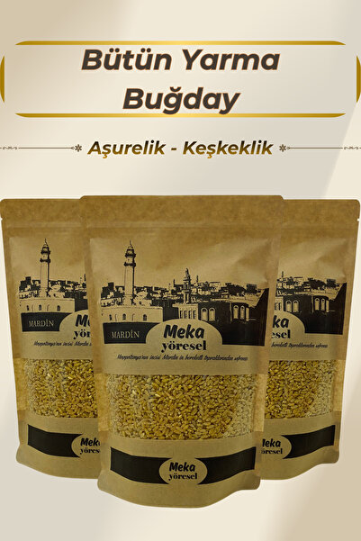 meka yöresel Mardin Yöresel Yarma Buğday ◆ Aşurelik Keşkeklik Tarhanalık Doğal Buğday ◆ 1 kg