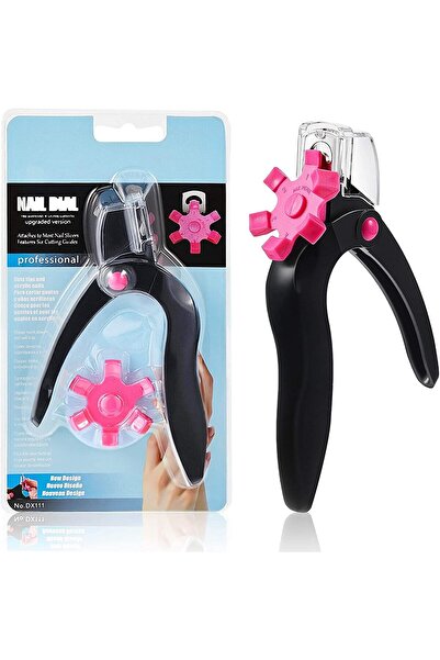 Bukela Making Tech Acrylic Nail Clipper, Adjustable Stainless Steel Fake Nail Cutter, Nail Care Tool (Black