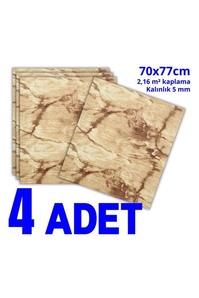 HORECA MARKET Kendinden Yapışkanlı Duvar Kağıdı Panel Strafor Köpük Kum Beji ...