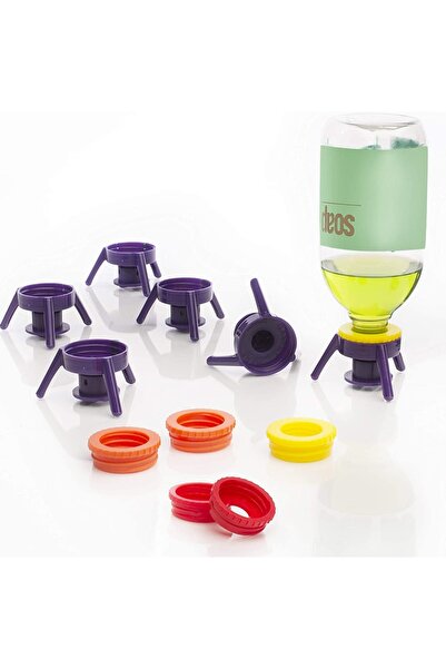 Arabest Reusable Leak-Proof Dispenser Cap,Efficient Liquid Transfer Flip Top Fit Most Bottles