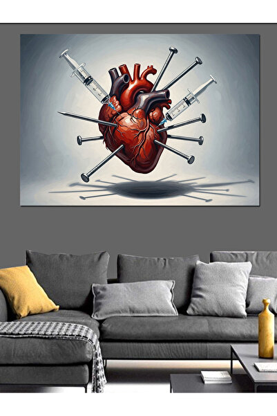 KanvasSepeti Διάτρητο με βελόνες Υψηλής ποιότητας ελαιογραφία d Με υφή Καμβάς...