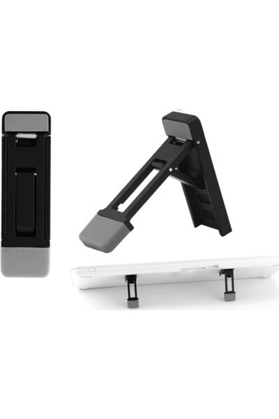 TERRIFI حامل لوحة مفاتيح قابل للطي من قطعتين للمكتب، قابل للتعديل والإمالة، وأقدام محمولة صغيرة للكمبيوتر المحمول مريحة