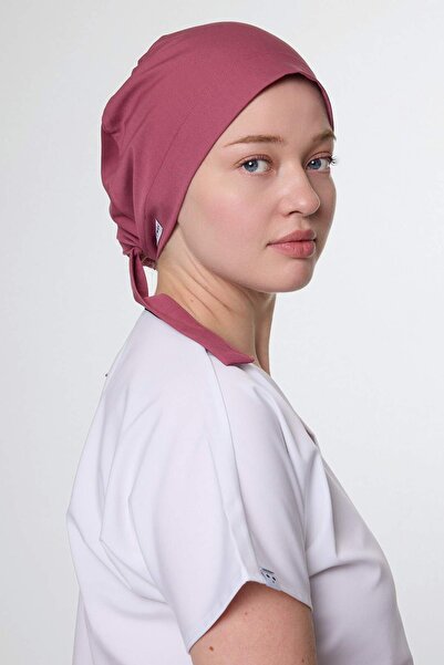 Owlet Medikal Koyu Pembe Likralı Cerrahi Tesettür Bone