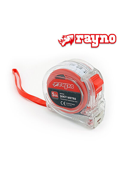 RAYNO شريط قياس شفاف 5 متر × 25 ملم - 11512