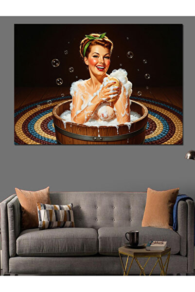 KanvasSepeti Coroană florală Pictură în ulei de înaltă calitate texturat Canv...