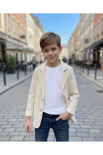 STAR GOGO KİDS سترة من الكتان العضوي الفاخر للأولاد