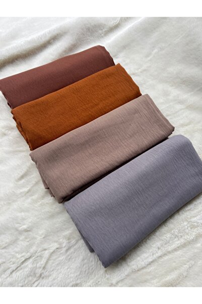 shalby Tesettür Kadın Pamuk Cazz Şal 4 lü Set