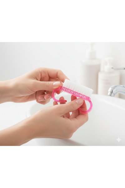 MAISON GLOWEN Unisex Pembe-mavi Tırnak Temizleme Fırçası