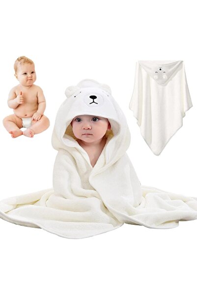 Generic منشفة حمام بغطاء رأس للأطفال